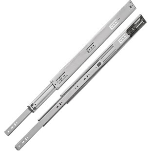 Hardware 22" Drawer Slides Full Extension Push to Open Ball Bearing 100 Lbs Capacity (10 Pair)