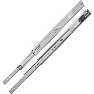 Hardware 22" Drawer Slides Full Extension Push to Open Ball Bearing 100 Lbs Capacity (10 Pair)
