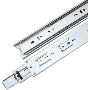 , Telescopic Ball Bearing Drawer Slides Full Extension Side Mount 100lbs, Size: 24" (Quantities: 10 Pair)