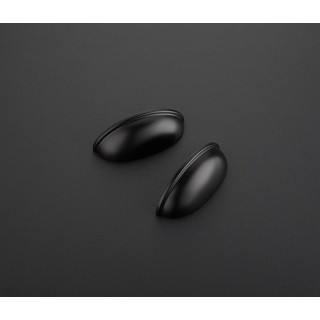 10 Pack 3" Drawer Pulls Flat Black Cabinet Cup Pulls Kitchen Hardware Cabinet Handles Drawer Handles Knobs 3 inch Hole Center