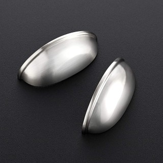 10 Pack 3 inch Drawer Pulls Brushed Nickel Cabinet Cup Pulls Kitchen Hardware Cabinet Handles Drawer Handles Knobs