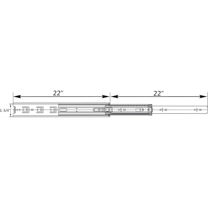 (15 Pairs) Full Extension, Ball Bearing, 22-Inch, 100Lb Load Rating, Side Mount Drawer Slides. (22 in Drawer Slides)