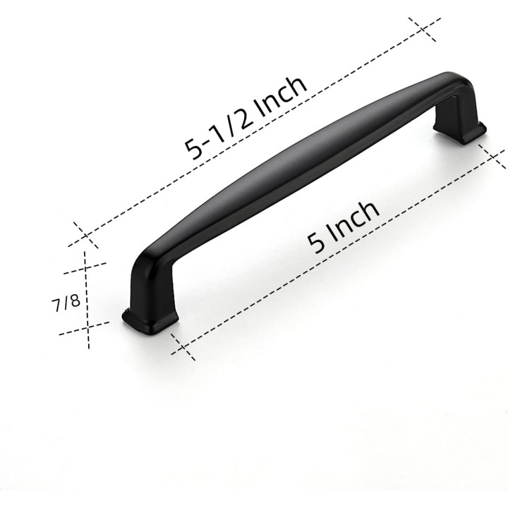 30 Pack 5 Inch Kitchen Cabinet Handles Matte Black Cabinet Pulls Black Drawer Pulls Kitchen Cabinet Hardware Kitchen Handles for Cabinets Cupboard Handles Drawer Handles