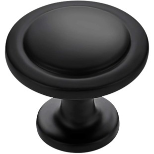 30 Pack 1-1/4 inch Kitchen Cabinet Knobs Drawer Dresser Knobs Matte Black Zinc, Drawer Pulls Door Handles Knobs