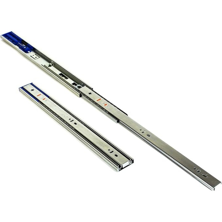 (10 Pairs) Soft Close 22 Inch Ball Bearing, Side Mount Heavy Duty Steel Material, 100 lbs. Load Rating, Full Extension Drawer Slides Hardware with Screws (22 in Drawer Slides)