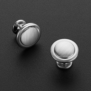 30 Pack 1-1/4 inch Kitchen Cabinet Knobs Dresser Drawer Brushed Nickel Zinc Pulls Door Handles for Drawers