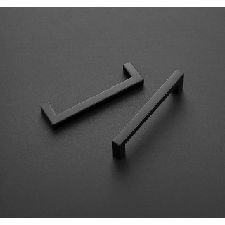 60 Pack Cabinet Handles Square Cabinets Cupboard Hanldes Matte Black Drawer Pulls Stainless Steel Kitchen Cabinet Pulls Cabinet Hardware Drawer Handles 5 inch Hole Center