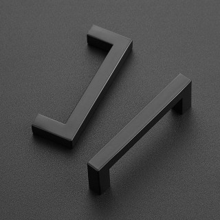45 Pack 3-3/4 Inch Kitchen Square Cabinet Handles Matte Black Cabinet Pulls Black Drawer Pulls Kitchen Cabinet Hardware Kitchen Handles