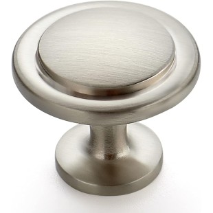 30 Pack Brushed Nickel Cabinet Pulls 1-1/4 inch Kitchen Drawer Pulls Cabinet Door Handles Knobs for Dresser