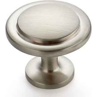 30 Pack Brushed Nickel Cabinet Pulls 1-1/4 inch Kitchen Drawer Pulls Cabinet Door Handles Knobs for Dresser
