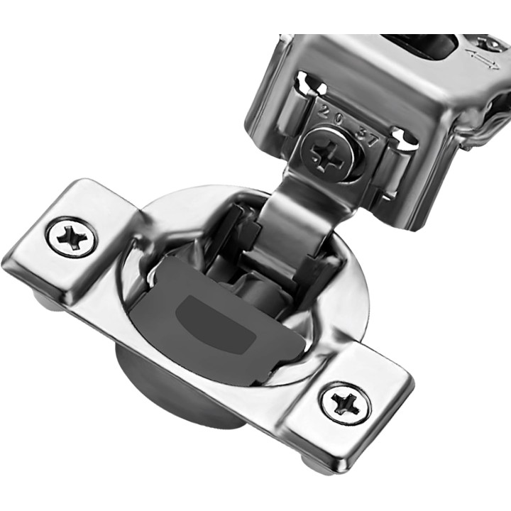 60 Pack 30 Pairs 1-1/4 inch Overlay Soft Close Hinges for Kitchen Cabinet Hinges Satin Nickel Hidden Hinges Stainless Steel Concealed Hinge self Closing