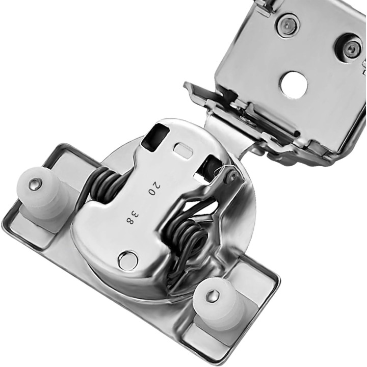 60 Pack 30 Pairs 1-1/4 inch Overlay Soft Close Hinges for Kitchen Cabinet Hinges Satin Nickel Hidden Hinges Stainless Steel Concealed Hinge self Closing