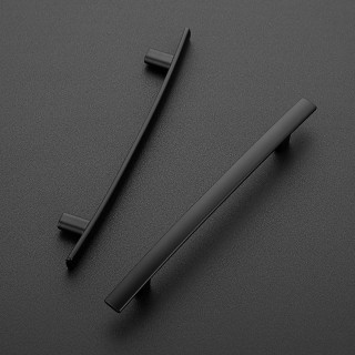 50 Pack | 7-1/4'' Curved Cabinet Pulls Matte Black Kitchen Drawer Pulls Arch Cabinet Handles 7.25”Length, 5” Hole Center