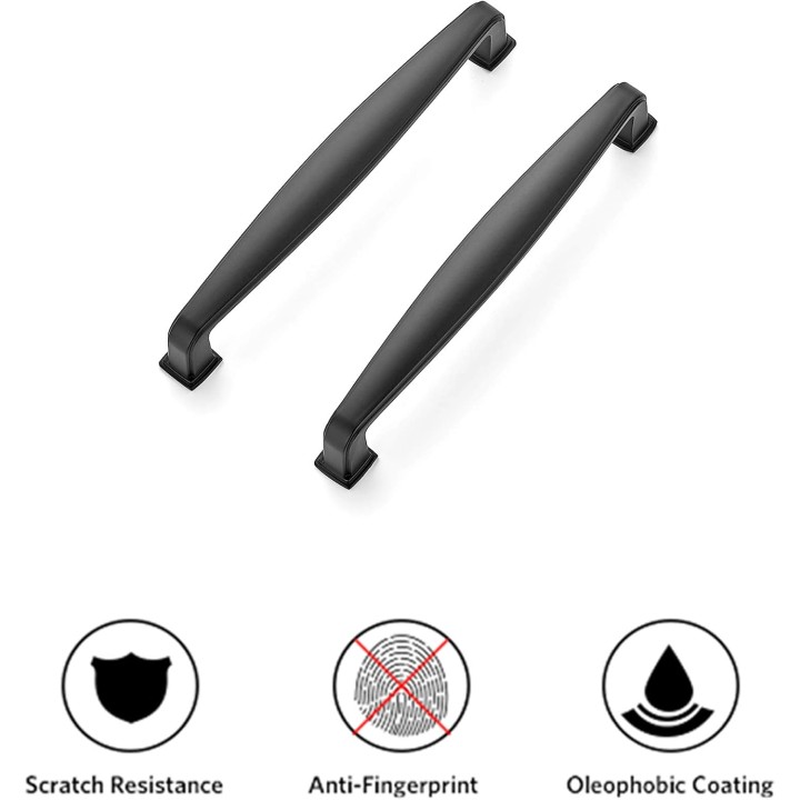 30 Pack Solid 5 Inch Kitchen Cabinet Handles Matte Black Cabinet Pulls Black Drawer Pulls Kitchen Cabinet Hardware Kitchen Handles for Cabinets Cupboard Handles Drawer Handles