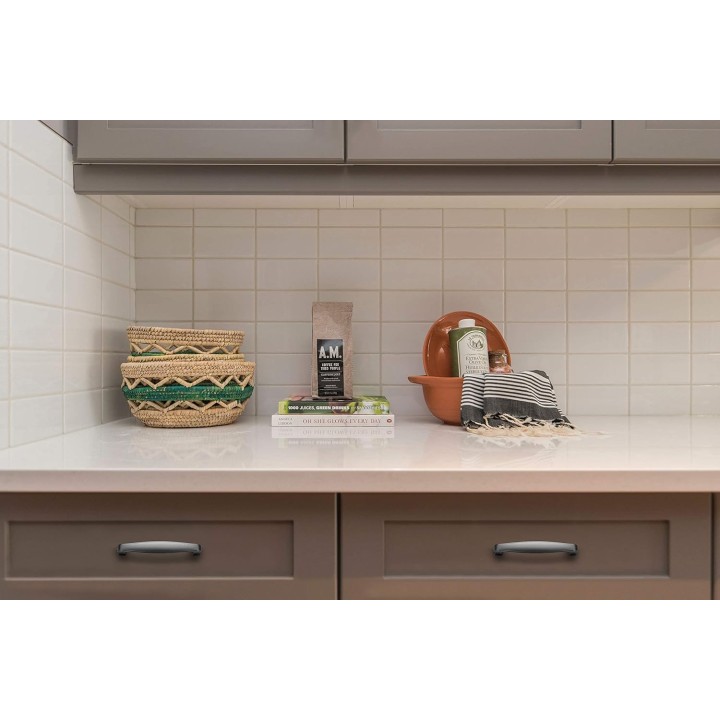 60 Pack Solid 3-3/4 Inch Kitchen Cabinet Handles Brushed Nickel Cabinet Pulls Satin Nickel Drawer Pulls Kitchen Cabinet Hardware Kitchen Handles for Cabinets Cupboard Handles Drawer Handles