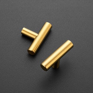 10 Pack 2 inch Cabinet Pulls Brushed Brass Stainless Steel Kitchen Cupboard Handles Cabinet Handles 2”Length