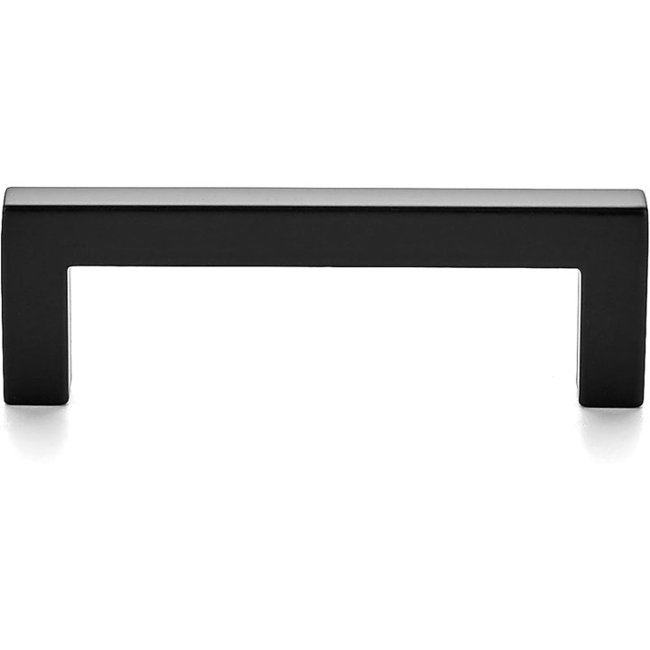 30 Pack Solid 3 Inch Center to Center Slim Square Bar Drawer Handles Kitchen Cabinet Handles Black Drawer Pulls Kitchen Cabinet Hardware Kitchen Handles Matte Black Cabinet Pulls