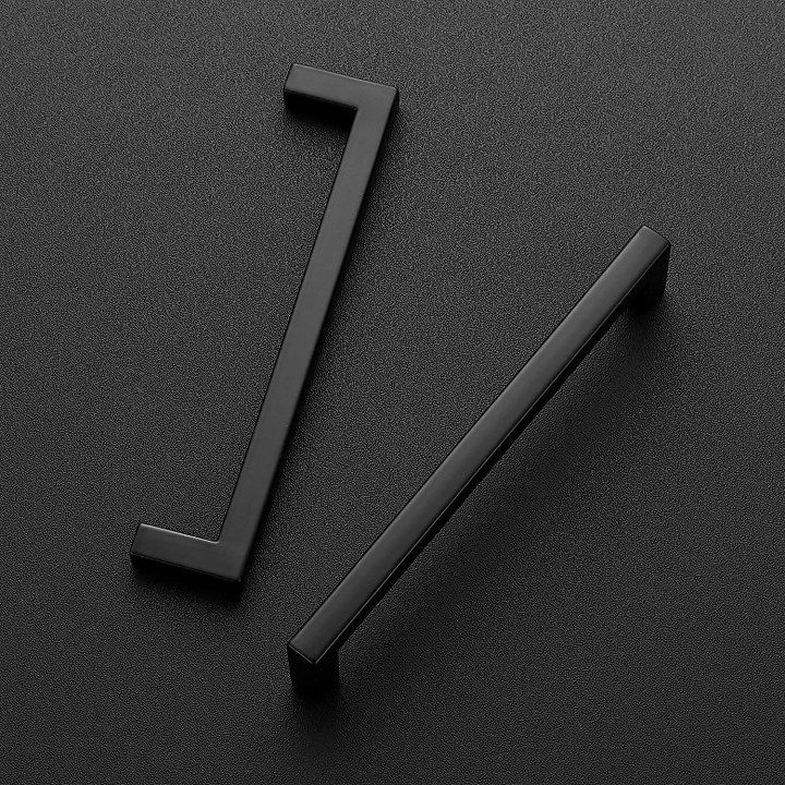 30 Pack Solid 5 Inch Center to Center Slim Square Bar Drawer Handles Kitchen Cabinet Handles Black Drawer Pulls Kitchen Cabinet Hardware Kitchen Handles Matte Black Cabinet Pulls