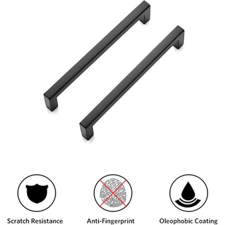 30 Pack Solid 5 Inch Center to Center Slim Square Bar Drawer Handles Kitchen Cabinet Handles Black Drawer Pulls Kitchen Cabinet Hardware Kitchen Handles Matte Black Cabinet Pulls