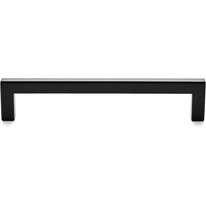 30 Pack Solid 5 Inch Center to Center Slim Square Bar Drawer Handles Kitchen Cabinet Handles Black Drawer Pulls Kitchen Cabinet Hardware Kitchen Handles Matte Black Cabinet Pulls