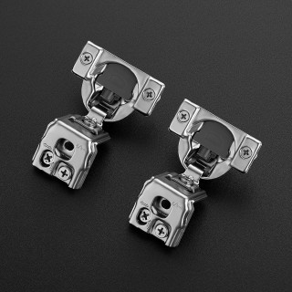60 Pack 30 Pairs 1-1/2 inch Overlay Soft Close Hinges for Kitchen Cabinet Hinges Satin Nickel Hidden Hinges Stainless Steel Concealed Hinge self Closing