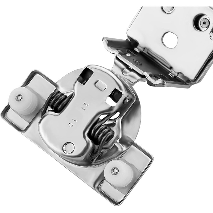 60 Pack 30 Pairs 1-1/2 inch Overlay Soft Close Hinges for Kitchen Cabinet Hinges Satin Nickel Hidden Hinges Stainless Steel Concealed Hinge self Closing