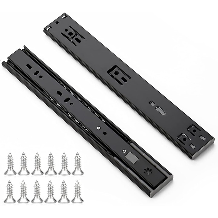 10 Pairs 20 Pack 12 Inch Full Extension Ball Bearing Drawer Slides Side Mount Soft Close Drawer Slides Drawer Glide