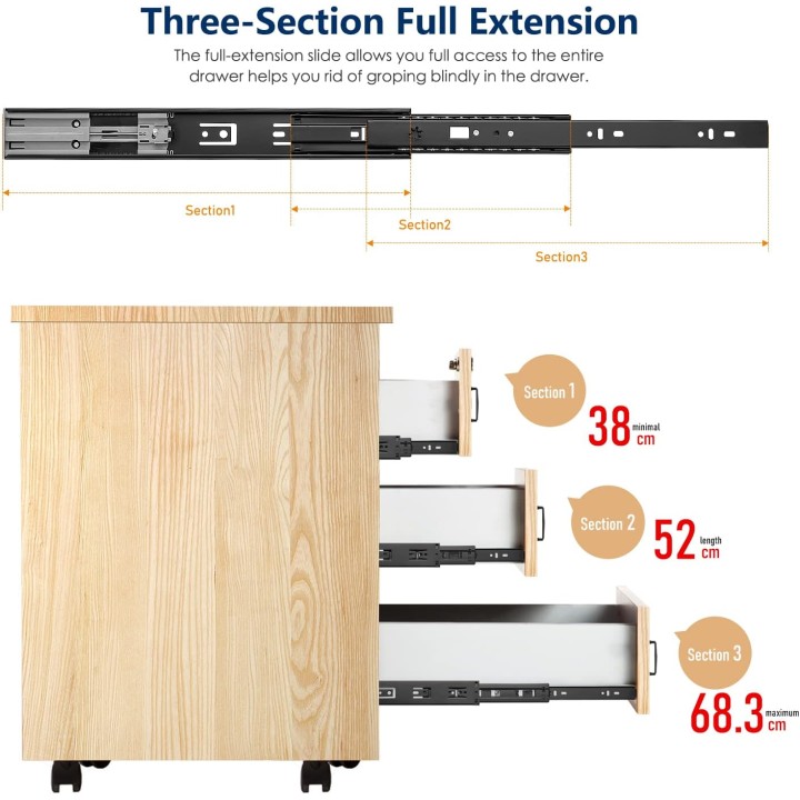 10 Pairs 20 Pack 12 Inch Full Extension Ball Bearing Drawer Slides Side Mount Soft Close Drawer Slides Drawer Glide