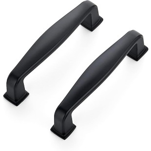 60 Pack Solid 3 Inch Kitchen Cabinet Handles Matte Black Cabinet Pulls Black Drawer Pulls Kitchen Cabinet Hardware Kitchen Handles for Cabinets Cupboard Handles Drawer Handles