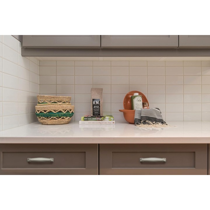 30 Pack Solid 3 Inch Kitchen Cabinet Handles Brushed Nickel Cabinet Pulls Satin Nickel Drawer Pulls Kitchen Cabinet Hardware Kitchen Handles for Cabinets Cupboard Handles Drawer Handles