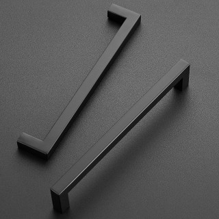 20 Pack 7-1/2 Inch Kitchen Square Cabinet Handles Matte Black Cabinet Pulls Black Drawer Pulls Kitchen Cabinet Hardware Kitchen Handles for Cabinets Cupboard Handles Drawer Handles