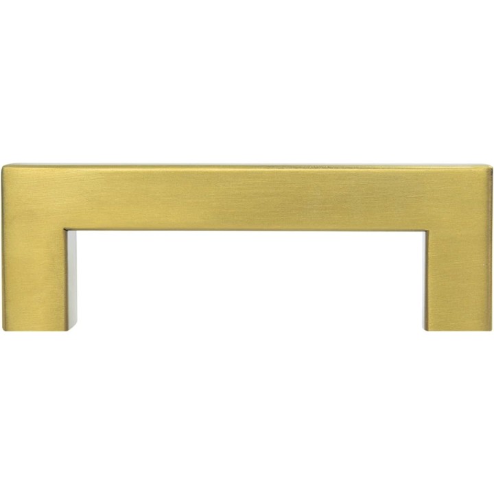 60 Pack 3 Inch Kitchen Square Cabinet Handles Cabinet Pulls Brushed Brass Drawer Pulls Kitchen Cabinet Hardware Kitchen Handles for Cabinets Cupboard Handles Drawer Handles