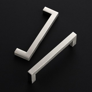 50 Pack Cabinet Handles Square Cabinets Cupboard Hanldes Brushed Nickel Drawer Pulls Stainless Steel Kitchen Cabinet Pulls Cabinet Hardware Drawer Handles 5 inch Hole Center