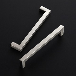 10 Pack 6-1/4 Inch Kitchen Square Cabinet Handles Satin Nickel Cabinet Pulls Brushed Nickel Drawer Pulls Kitchen Cabinet Hardware Kitchen Handles for Cabinets Cupboard Handles Drawer Handles