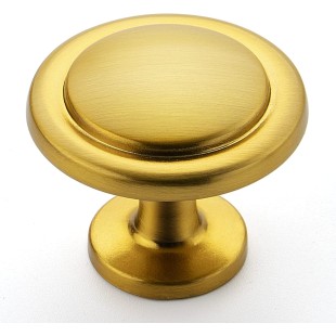 30 Pack 1-1/4 inch Kitchen Cabinet Knobs Dresser Knobs Drawer Knobs Brushed Brass Zinc Knobs Drawer Pulls Door Knobs Dresser Drawer Handles Knobs for Dresser Drawers