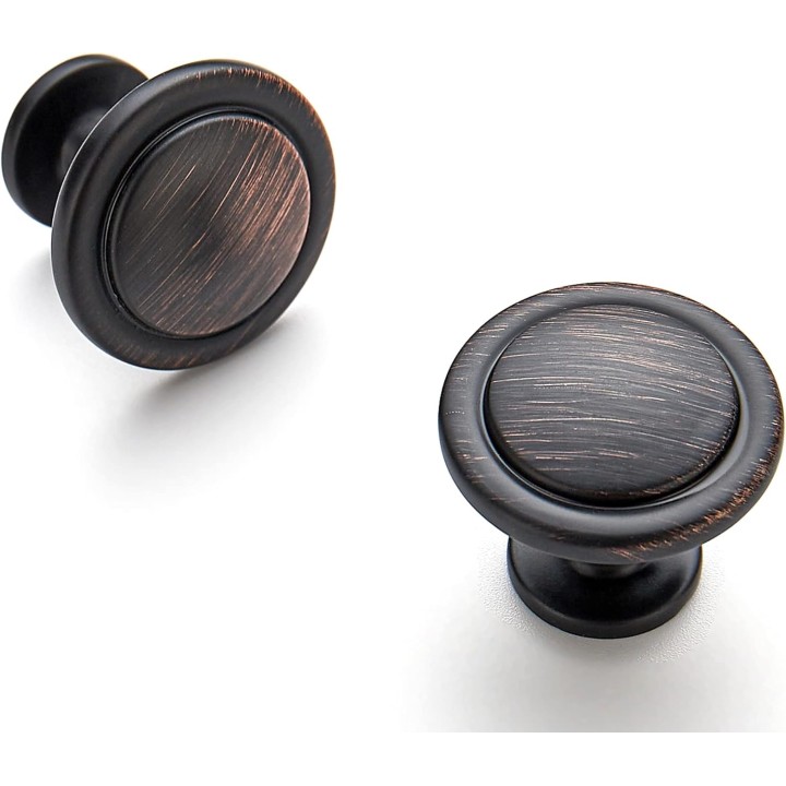 30 Pack 1-1/4 inch Kitchen/ Dresser/ Drawer Oil-Rubbed Bronze Pulls, Door Handles Knobs