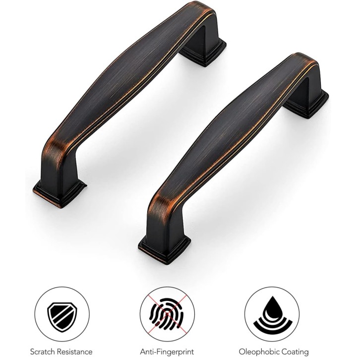 30 Pack Solid 3 Inch Kitchen Cabinet Handles Oil Rubbed Bronze Cabinet Pulls Drawer Pulls Kitchen Cabinet Hardware Kitchen Handles for Cabinets Cupboard Handles Drawer Handles