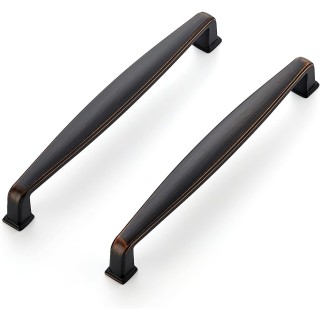 30 Pack Solid 6-1/4 Inch Kitchen Cabinet Handles Oil Rubbed Bronze Cabinet Pulls Drawer Pulls Kitchen Cabinet Hardware Kitchen Handles for Cabinets Cupboard Handles Drawer Handles