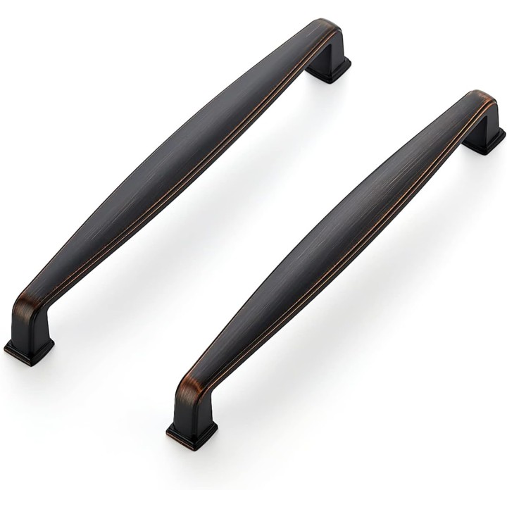 30 Pack Solid 6-1/4 Inch Kitchen Cabinet Handles Oil Rubbed Bronze Cabinet Pulls Drawer Pulls Kitchen Cabinet Hardware Kitchen Handles for Cabinets Cupboard Handles Drawer Handles