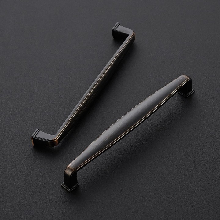 30 Pack Solid 6-1/4 Inch Kitchen Cabinet Handles Oil Rubbed Bronze Cabinet Pulls Drawer Pulls Kitchen Cabinet Hardware Kitchen Handles for Cabinets Cupboard Handles Drawer Handles