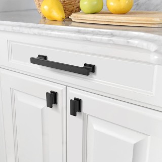 30 Pack 5 Inch(128mm) Matte Black Kitchen Cabinet Handles, Cabinet Pulls Kitchen Cabinet Hardware for Cupboard Drawer Handles Dresser Pulls