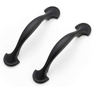 30 Pack Solid 3 Inch Rounded Foot Arch Kitchen Cabinet Handles Matte Black Curved Cabinet Pulls Black Drawer Pulls Kitchen Cabinet Hardware Kitchen Handles for Cabinets Drawer Handles