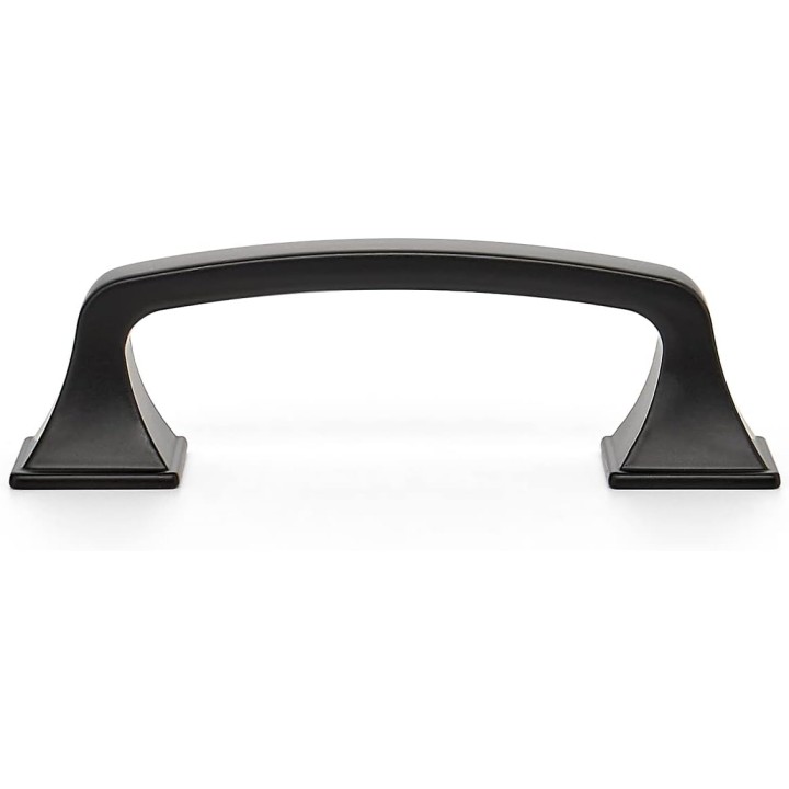 30 Pack Solid 3" Square Foot Cabinet Arch Pull Kitchen Cabinet Handles Matte Black Cabinet Pulls Black Drawer Pulls Kitchen Cabinet Hardware Kitchen Handles for Cabinets Cupboard Handles