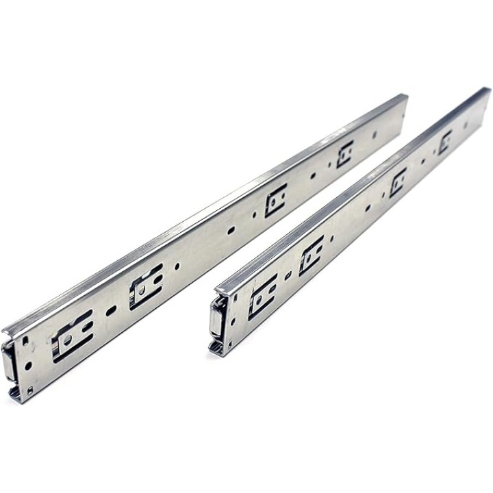 (10 Pairs) 22 Inch Full Extension, Soft/Self Close, Ball Bearing, Side Mount Drawer Slides, for Face Frame Cabinets with Rear Brackets 22-Inch 100Lb Load Rating (22" with Brackets)