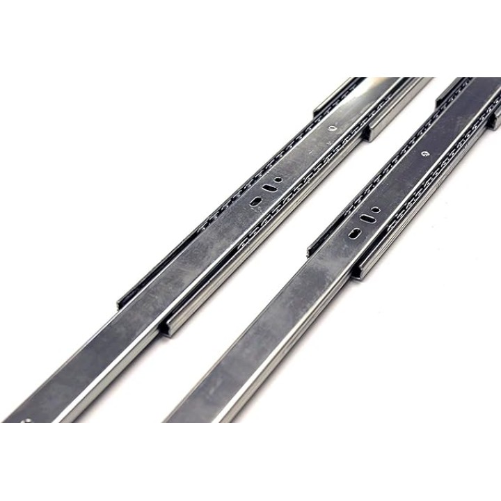 (10 Pairs) 22 Inch Full Extension, Soft/Self Close, Ball Bearing, Side Mount Drawer Slides, for Face Frame Cabinets with Rear Brackets 22-Inch 100Lb Load Rating (22" with Brackets)
