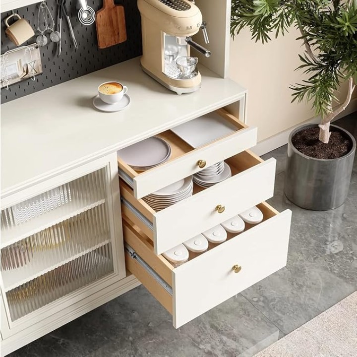 12 Pair Side Mount Drawer Slides 22 Inch, Sliver Soft Close Ball Bearing Kitchen Cabinet Drawer Slides, Full Extension, 100lb Load Capacity