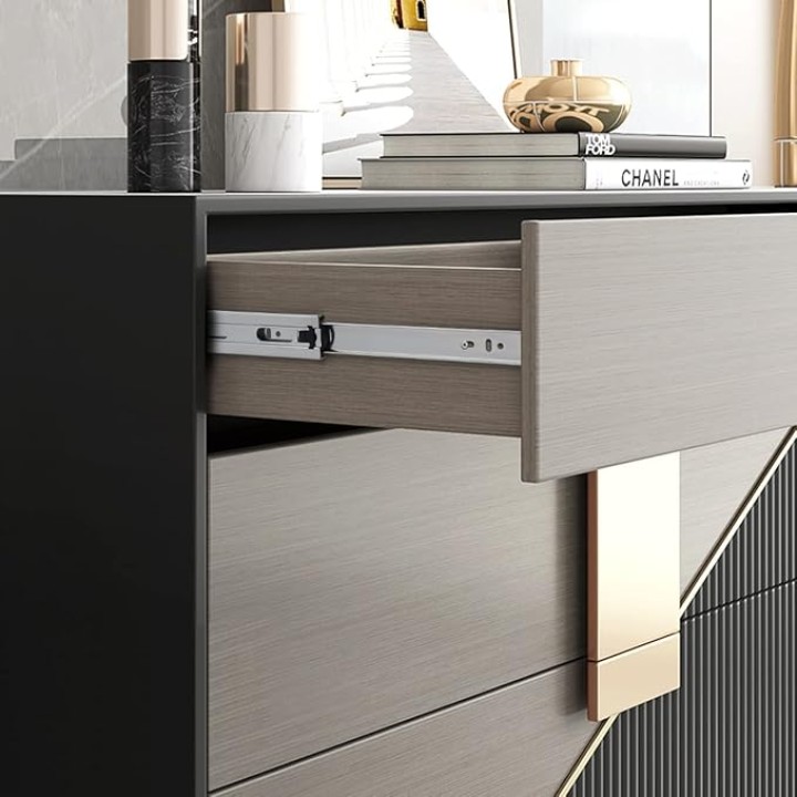 12 Pair Side Mount Drawer Slides 22 Inch, Sliver Soft Close Ball Bearing Kitchen Cabinet Drawer Slides, Full Extension, 100lb Load Capacity