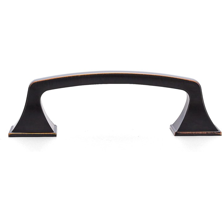 Solid 3 Inch Big Square Foot Cabinet Pulls Oil Rubbed Bronze Arch Pull Kitchen Cabinet Handles Drawer Pulls Kitchen Cabinet Hardware Bronze Cabinet Drawer Handles-10 Pack
