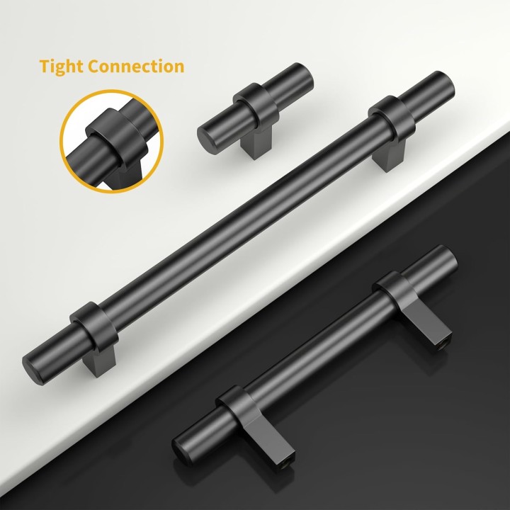 5 inch Black Cabinet Pulls 30 Pack Black Drawer Pulls Matte Black Cabinet Pulls Kitchen Cabinet Handles Black Cabinet Hardware Zinc Alloy Drawer Handles