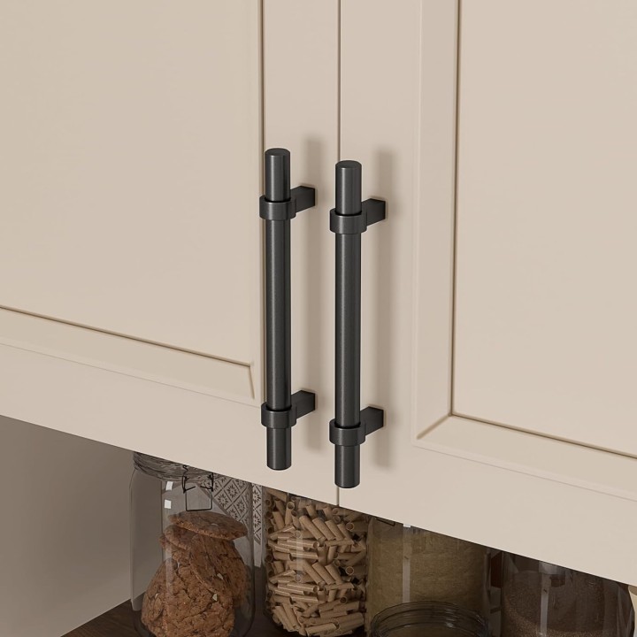 5 inch Black Cabinet Pulls 30 Pack Black Drawer Pulls Matte Black Cabinet Pulls Kitchen Cabinet Handles Black Cabinet Hardware Zinc Alloy Drawer Handles